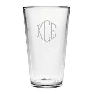 Classic 3-Letter Monogram (Hand-Cut) Drinkware