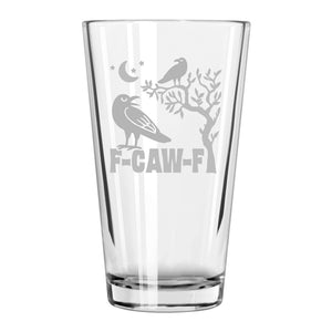 F-CAW-F Etched Pint Glass