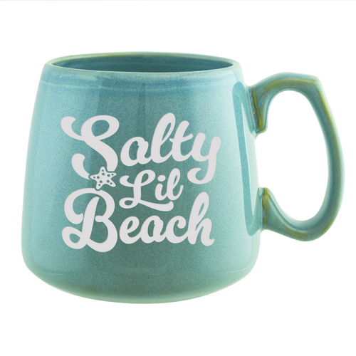 Salty L'il Beach Etched Ceramic Mug