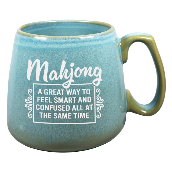 Mahjong, A Great Way to Feel Smart and Confused All at the Same Time Etched Ceramic Mug