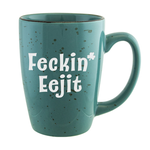 Feckin' Eejit Etched Ceramic Galveston Mug