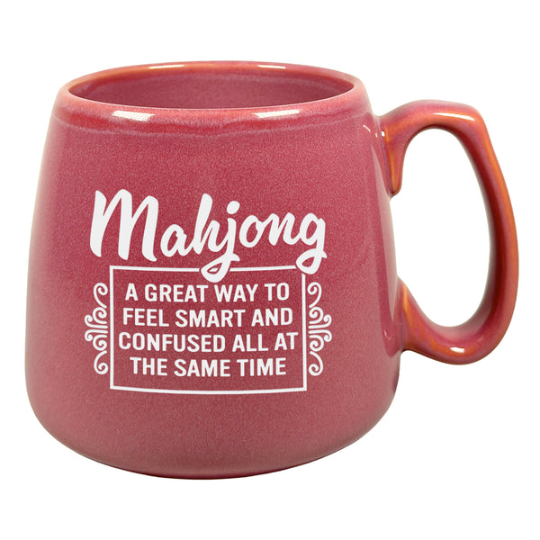 Mahjong, A Great Way to Feel Smart and Confused All at the Same Time Etched Ceramic Mug