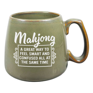 Mahjong, A Great Way to Feel Smart and Confused All at the Same Time Etched Ceramic Mug