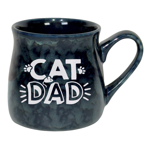 Cat Dad Etched Ceramic Mug