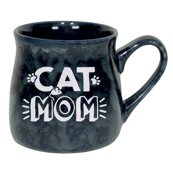 Cat Mom Etched Ceramic Mug