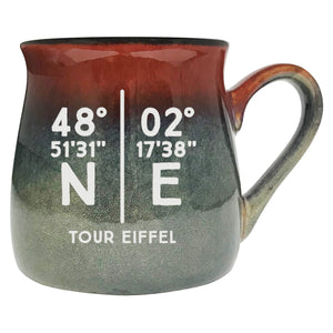 Parallel Lat Long Ceramic Tavern Mug