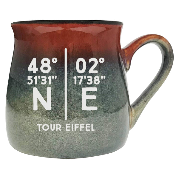 Parallel Lat Long Ceramic Tavern Mug