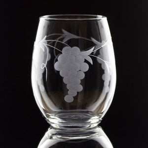 Sonoma (Grape Vine) Hand Cut Drinkware