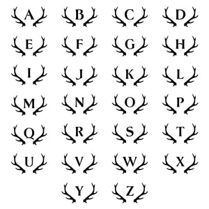 Antlers Monogram Glencairn Classic Scotch Whisky Glasses, Set of 2