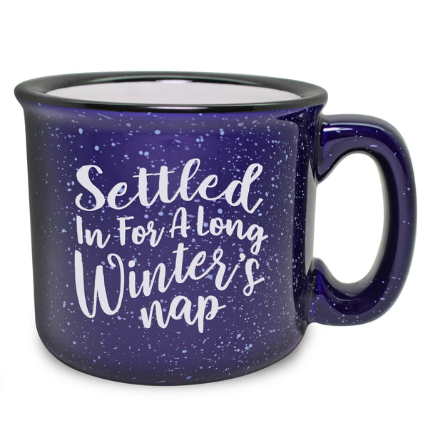 A Long Winter's Nap Etched Ceramic Camp Mug