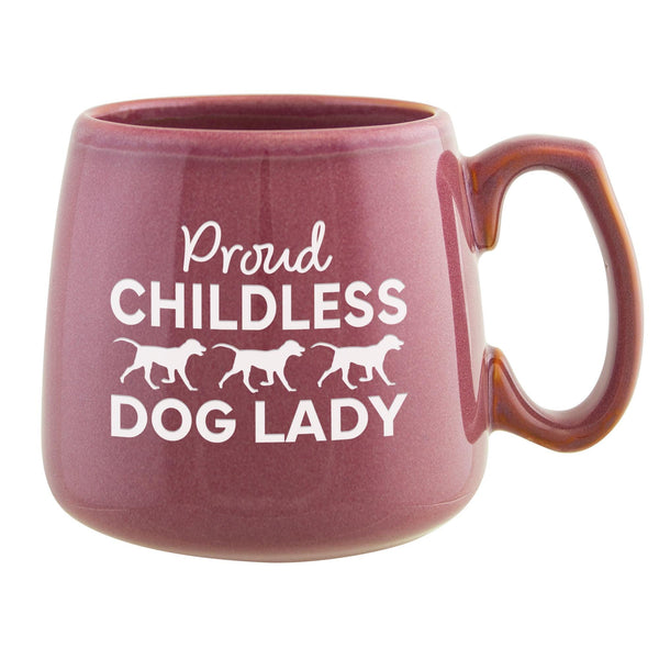 Childless Dog Lady Etched Ceramic Coffee Mug