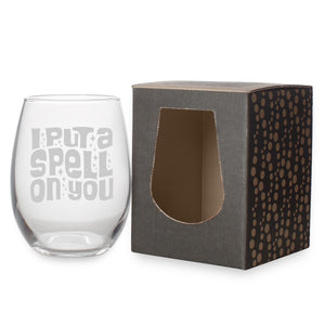 I Put a Spell on You Etched Stemless Wine Glass