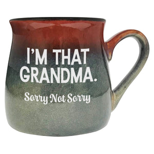 I'm That Grandma. Sorry Not Sorry Etched Ceramic Mug