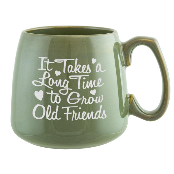It Takes a Long Time to Grow Old Friends Etched Ceramic Mug