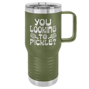 You Looking to Pickle? Etched Insulated Travel Mug