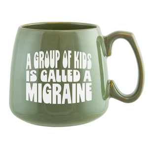 A Group of Kids Is Called a Migraine Etched Ceramic Mug