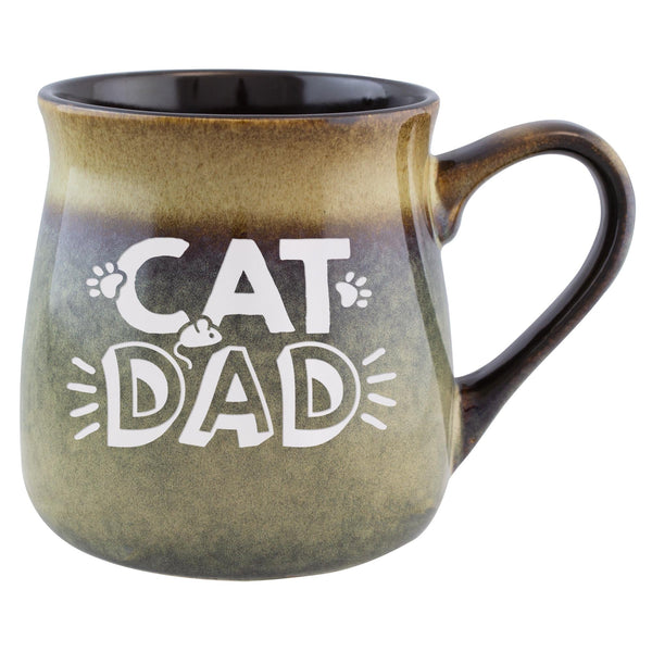 Cat Dad Etched Ceramic Mug