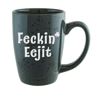 Feckin' Eejit Etched Ceramic Tavern Mug