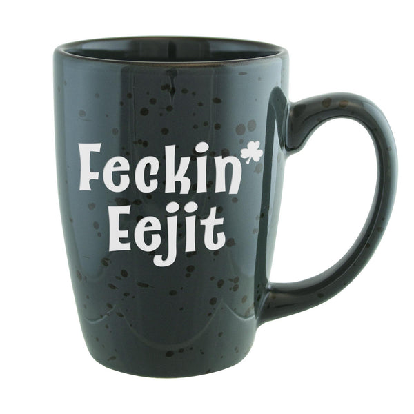 Feckin' Eejit Etched Ceramic Tavern Mug