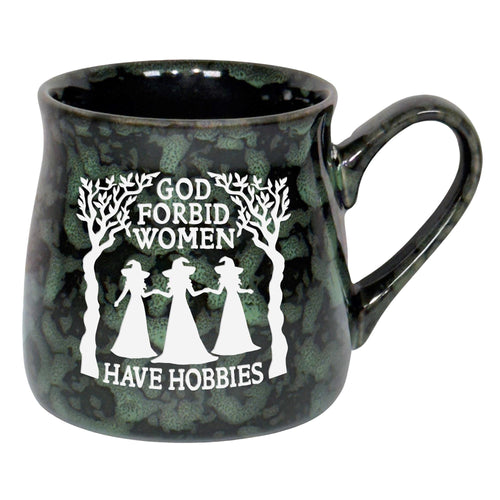 God Forbid Women Have Hobbies Etched Ceramic Mug