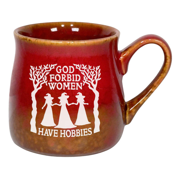 God Forbid Women Have Hobbies Etched Ceramic Mug
