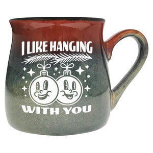 I Like Hanging with You Sand Etched Ceramic Mug