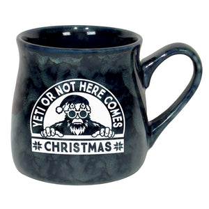 Yeti or Not Here Comes Christmas Sand Etched Ceramic Mug