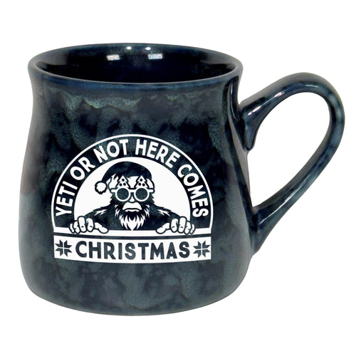 Yeti or Not Here Comes Christmas Sand Etched Ceramic Mug
