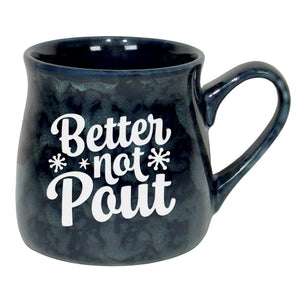 Better Not Pout Sand Etched Ceramic Mug, Christmas Mug